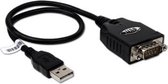 Hamlet XURS232 USB to serial port adapter seriële kabel Zwart 0,65 m USB Type-A DB-9