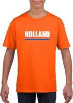 Oranje Holland supporter shirt kinderen S (122-128)