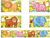 Vigatoys - Puzzel - Jungle - 4x12st.