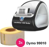 Dymo LabelWriter 450  + 3x stuks  Dymo 99010 originele  labels