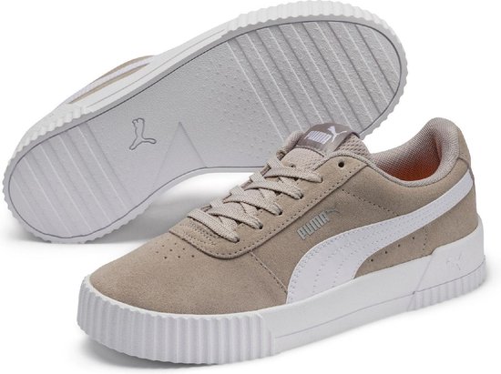 PUMA Carina Sneakers Dames - Silver Gray / Puma White / Puma Silver PUMA Carina Sneakers Dames - Silver Gray / Puma White / Puma Silver