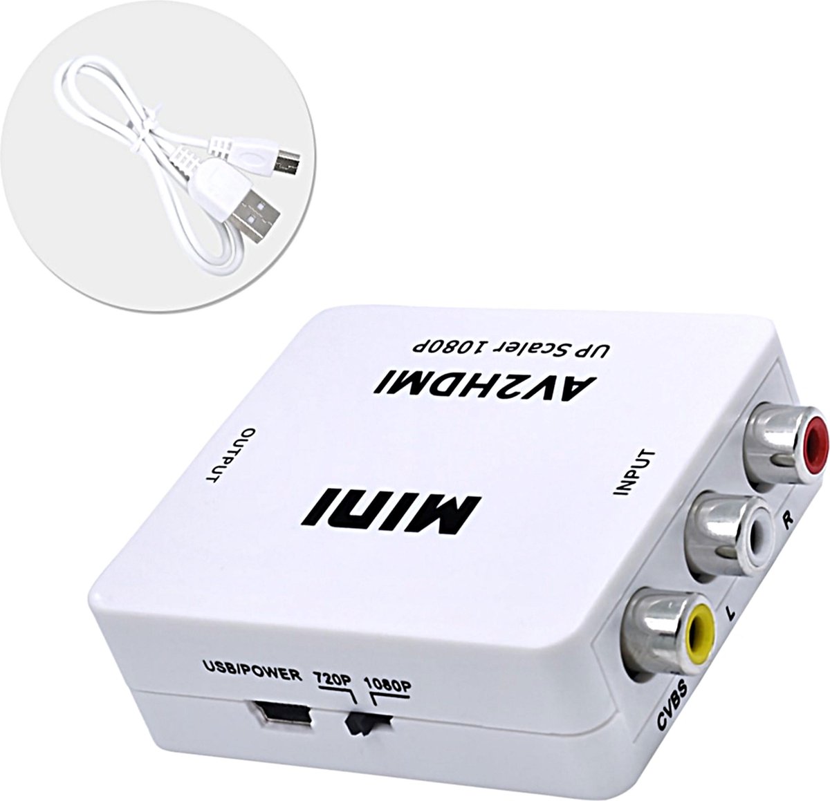 Tulp Naar HDMI Converter - AV | Composiet RCA To HDMI Audio Video Kabel  Adapter | bol.com