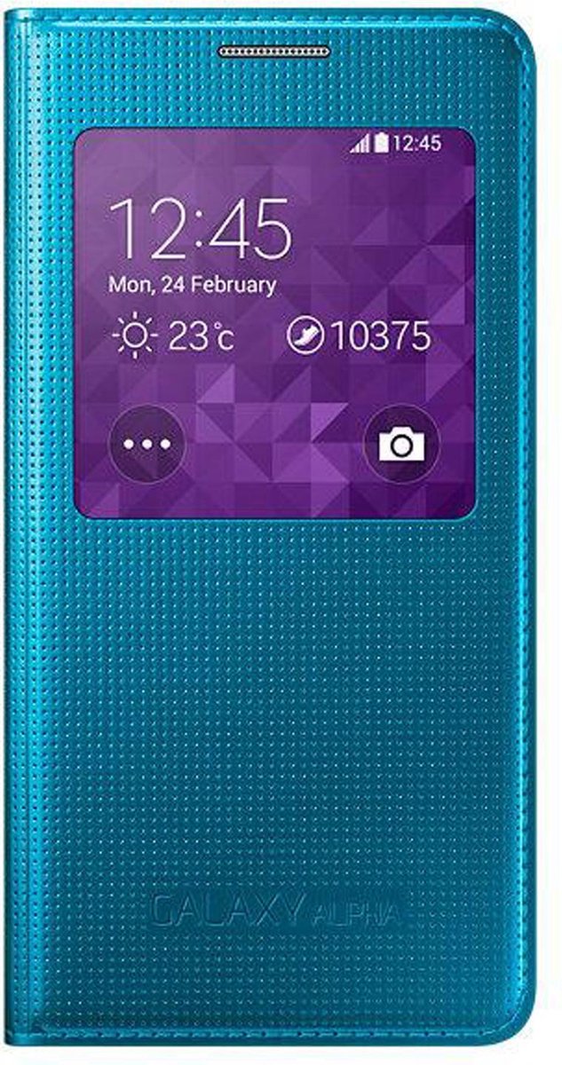 Samsung S View Cover voor Samsung Galaxy Alpha - Blauw