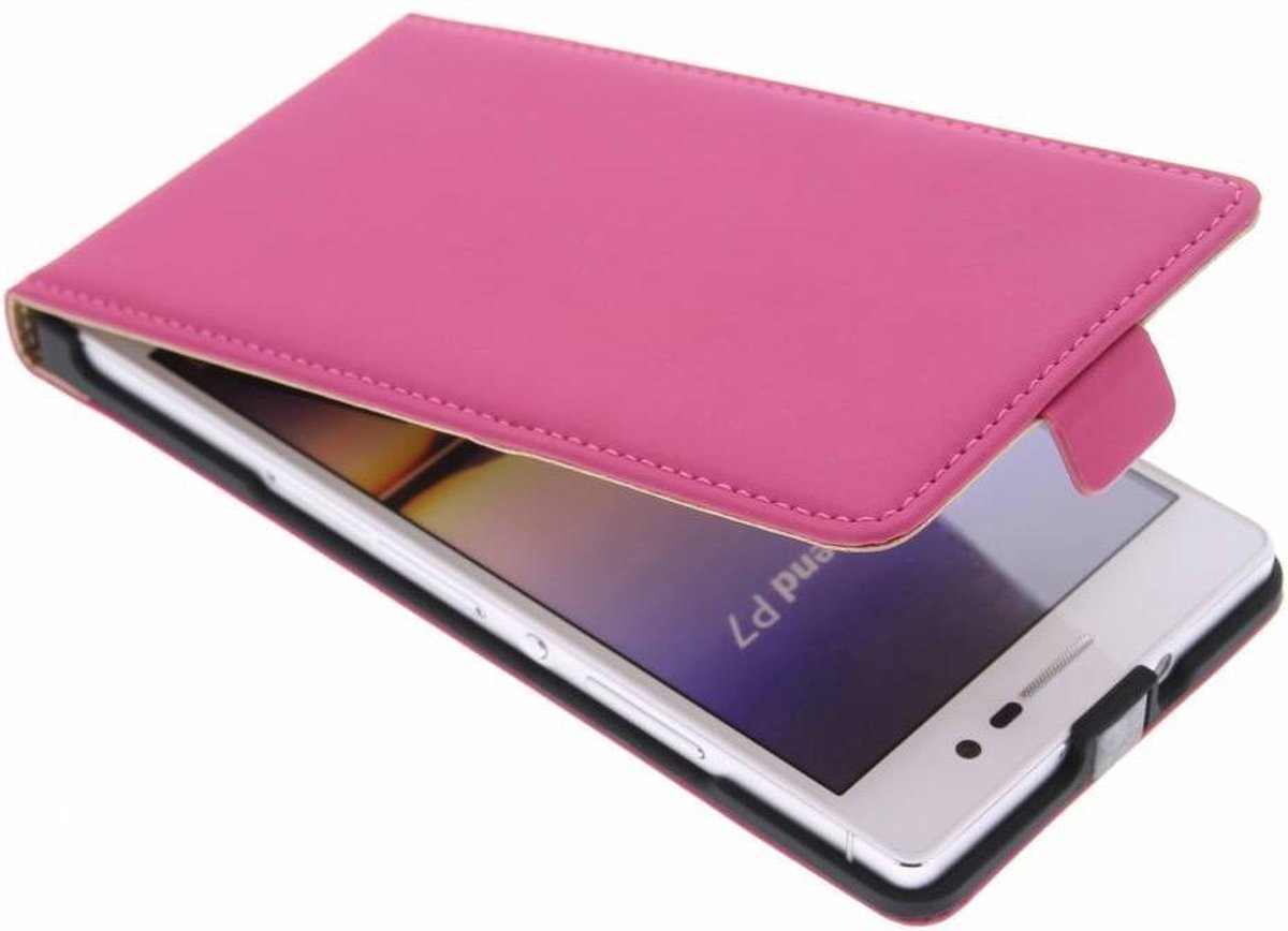 Mobiparts - premium flipcase voor de Huawei Ascend P7 - fuchsia