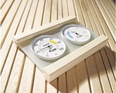 Karibu Sauna Thermometer Hygrometer (Klimaatmeter) - Premium (Ã˜10cm)