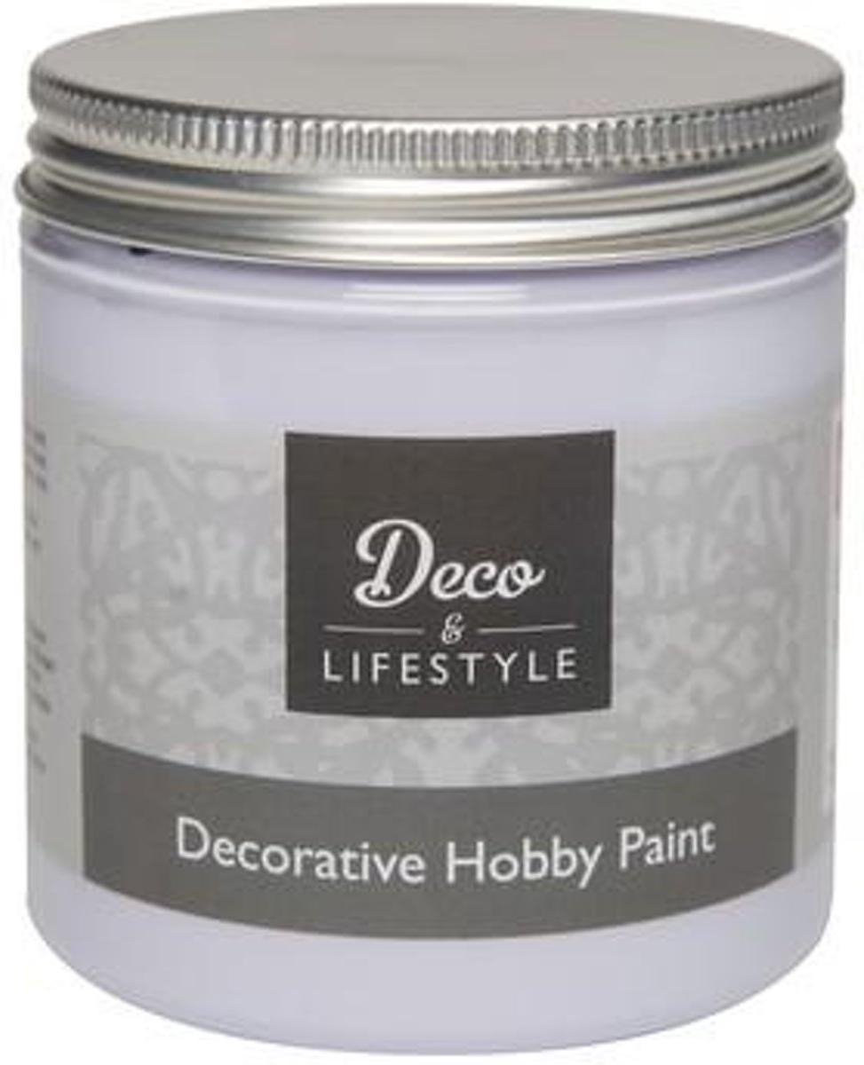 Deco & Lifestyle Acrylverf krijt 230 ml - lila 45104. 2 POTTEN a 230ML.