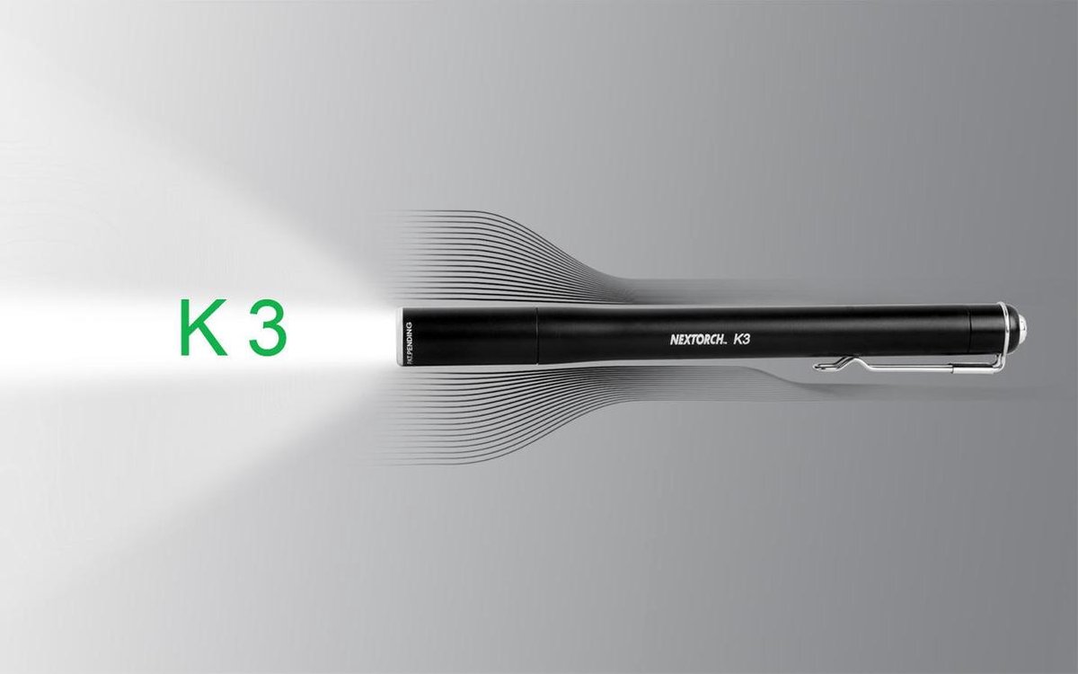 Nextorch k3 led zaklamp