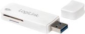LogiLink CR0034A geheugenkaartlezer USB 3.0 Wit