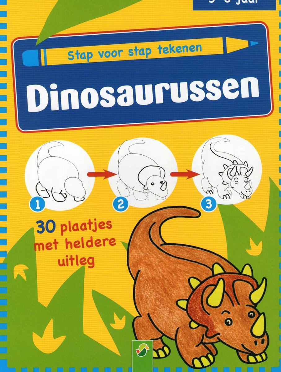 stap voor stap tekenen Dinosaurussen, Divers | 9783862335831 | Boeken |  bol.com