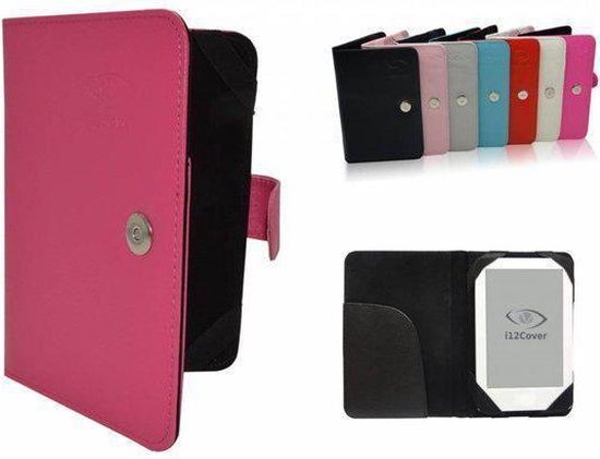 Prestigio Multireader 5364 Book Cover, e-Reader Bescherm Hoes / Case, Hot Pink, merk i12Cover