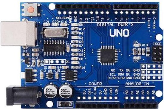 Kit de démarrage compatible Arduino: carte UNO R3, breadboard, cavaliers,  LED,... | bol