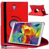 Samsung Galaxy Tab S 8.4 inch T700 Tablet Hoes Cover 360 graden draaibare Case Beschermhoes Rood