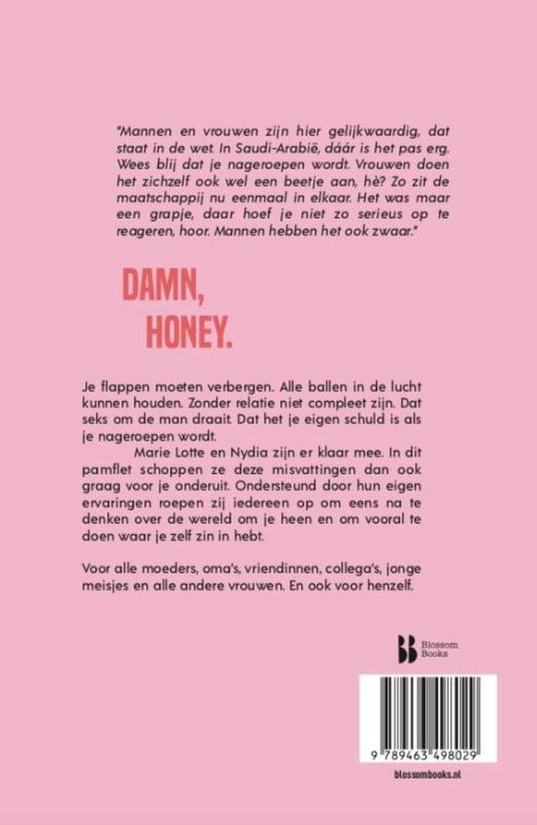 Damn, Honey - back cover