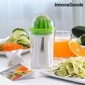 InnovaGoods 4-in-1 Groentesnijden en Fruitpers met Receptenboek