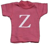 Naamslinger Lettershirts roze Z