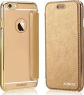 XUNDD iPhone 6 Plus / iPhone 6S Plus Flip Case met transparent Back Cover Goud