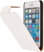 Wit Flip Cover Effen design geschikt voor Apple iPhone 5/5s/SE