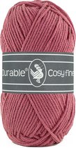 Durable Cosy Fine - acryl en katoen garen - Raspberry, franboos roze 228 - 5 bollen
