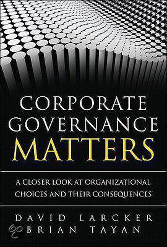 Corporate Governance Matters - cover