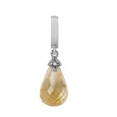 Endless Citrine Drop Zilver Bedel 31551