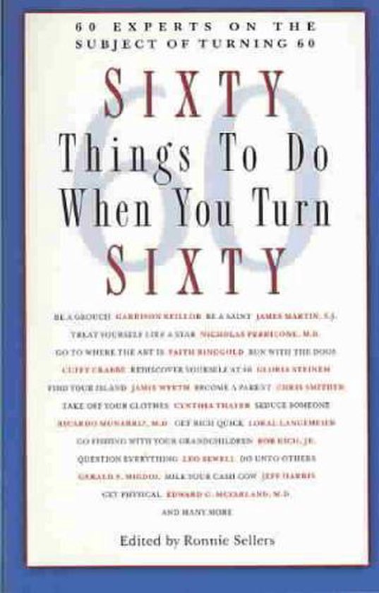 Sixty Things To Do When You Turn Sixty - cover