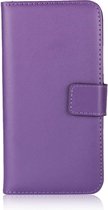 Shop4 - iPhone X Hoesje - Wallet Case Business Paars