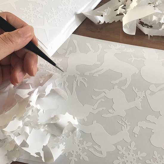 Statische raamstickers Halloween, Sinterklaas en