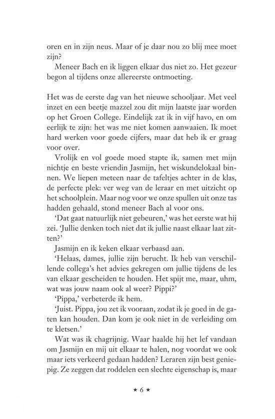 Tekst met sterren en een bladzijdenummer.