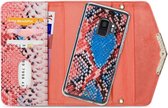 Samsung Galaxy S9 Hoesje - Mobilize - Velvet Serie - Kunstlederen 2in1 Case / Clutch - Coral Snake - Hoesje Geschikt Voor Samsung Galaxy S9