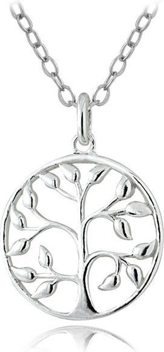 Fate Jewellery Ketting FJ459 - Tree Of Life - 925 Zilver - Levensboom - 45cm + 5cm