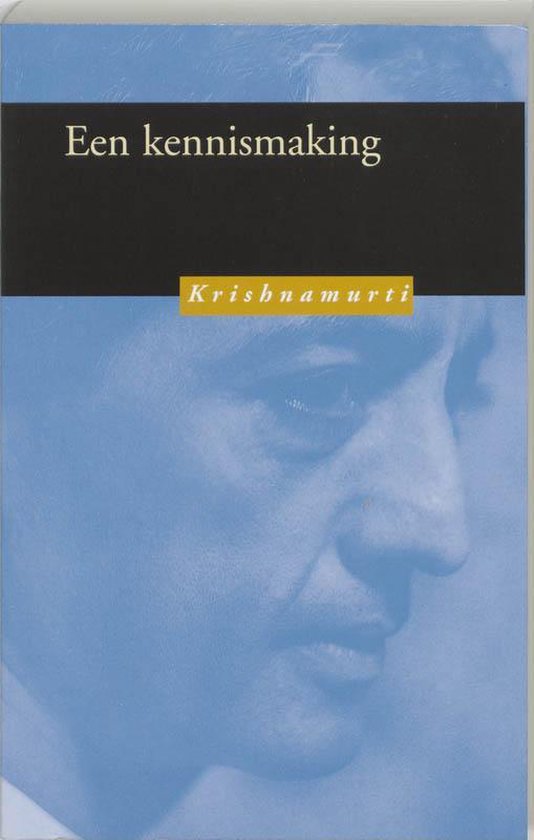 Boek "Een kennismaking" van Krishnamurti met portret.