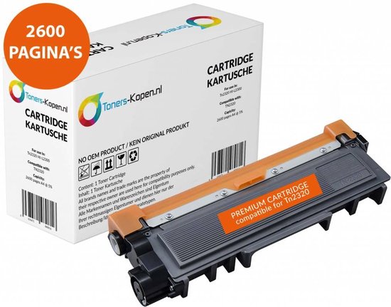 Brother TN-2320 - Toner Zwart Huismerk - 2600 Pagina's - TN-2320 Compatible TN-2310 - Voor DCP-L2500D DCP-L2520DW DCP-L2540DN DCP-L2560DW DCP-L2700DW - TN2320 TN-2320 Alternatief DCP-L2700DW HL-L2300D HL-L2320D HL-L2340DW HL-L2360DN HL-L2360DW