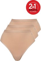 Ten Cate 3 pack Highleg 3374 huids 3374 beige - M