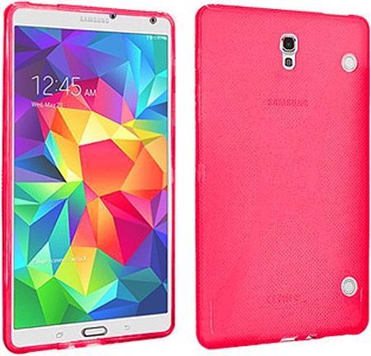 Samsung Galaxy Tab S 8.4 T700 T705 Ultra Thin Back Cover Neon Roze Neon Pink