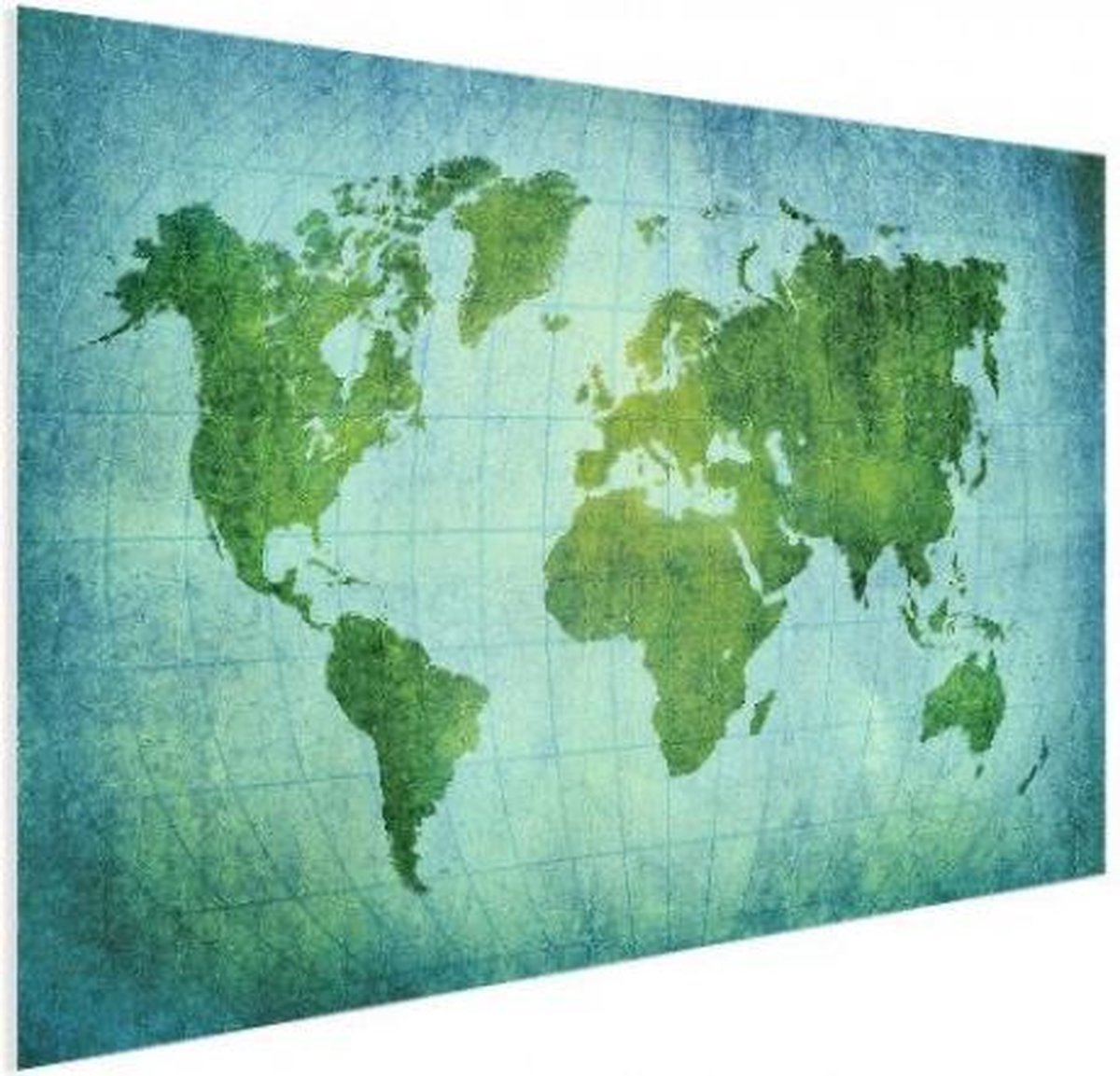 Wereldkaart met Landnamen - Poster op fotopapier