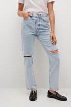 Mango Jeans Relaxed Jeans Met Decoratieve Scheuren 17092017 Tc Dames Maat - W40