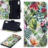 3D Gekleurde Tekening Patroon Horizontale Flip Leren Case voor Samsung GalaxyM10, met Houder & Kaartsleuven & Portemonnee (Bananenblad)