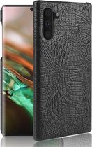 Schokbestendig Crocodile Texture PC + PU-hoesje voor Galaxy Note 10 (zwart)