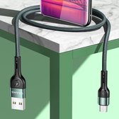 USAMS US-SJ450 U55 2A Micro USB-oplaadkabel van aluminiumlegering, lengte: 1m (groen)