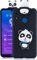 Voor Huawei Y7 2019 3D Cartoon patroon schokbestendig TPU beschermhoes (Blue Bow Panda)
