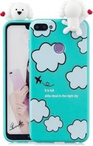 Voor Huawei Honor 9i schokbestendig Cartoon TPU beschermhoes (wolken)