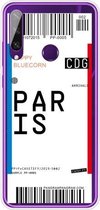 Voor Huawei Y6P 2020 Boarding Card Series Pattern TPU beschermhoes (Parijs)