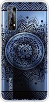 Voor OPPO Realme 7 Gekleurde tekening Clear TPU Cover Beschermhoesjes (Mandala)
