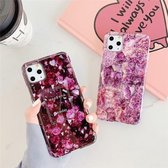 Voor iPhone 11 TPU Smooth Marbled IMD mobiele telefoonhoes (Purple Stone F12)