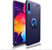 Schokbestendig TPU-hoesje voor Galaxy A70, met houder (blauw)