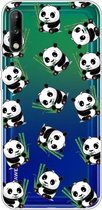Voor Huawei Enjoy 10 Painted TPU beschermhoes (Panda)
