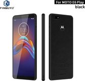 Voor MOTO E6 spelen PINWUYO Pin Rui-serie Klassiek leer, PC + TPU + PU-leer Waterdicht en anti-val All-inclusive beschermende schaal (zwart)