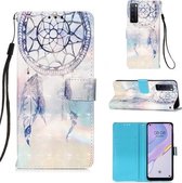 Voor Huawei nova 7 5G 3D Schilderen Horizontale Flip Lederen Case met Houder & Kaartsleuf & Lanyard (Fantasy Windgong)