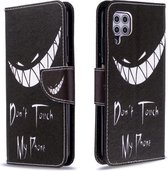 Voor Huawei P40 Lite Gekleurde tekening Patroon Horizontale lederen flip case met houder & kaartsleuven & portemonnee (grijns)