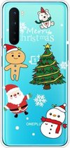 Voor OnePlus Nord Christmas Series transparante TPU beschermhoes (4 cartoons)